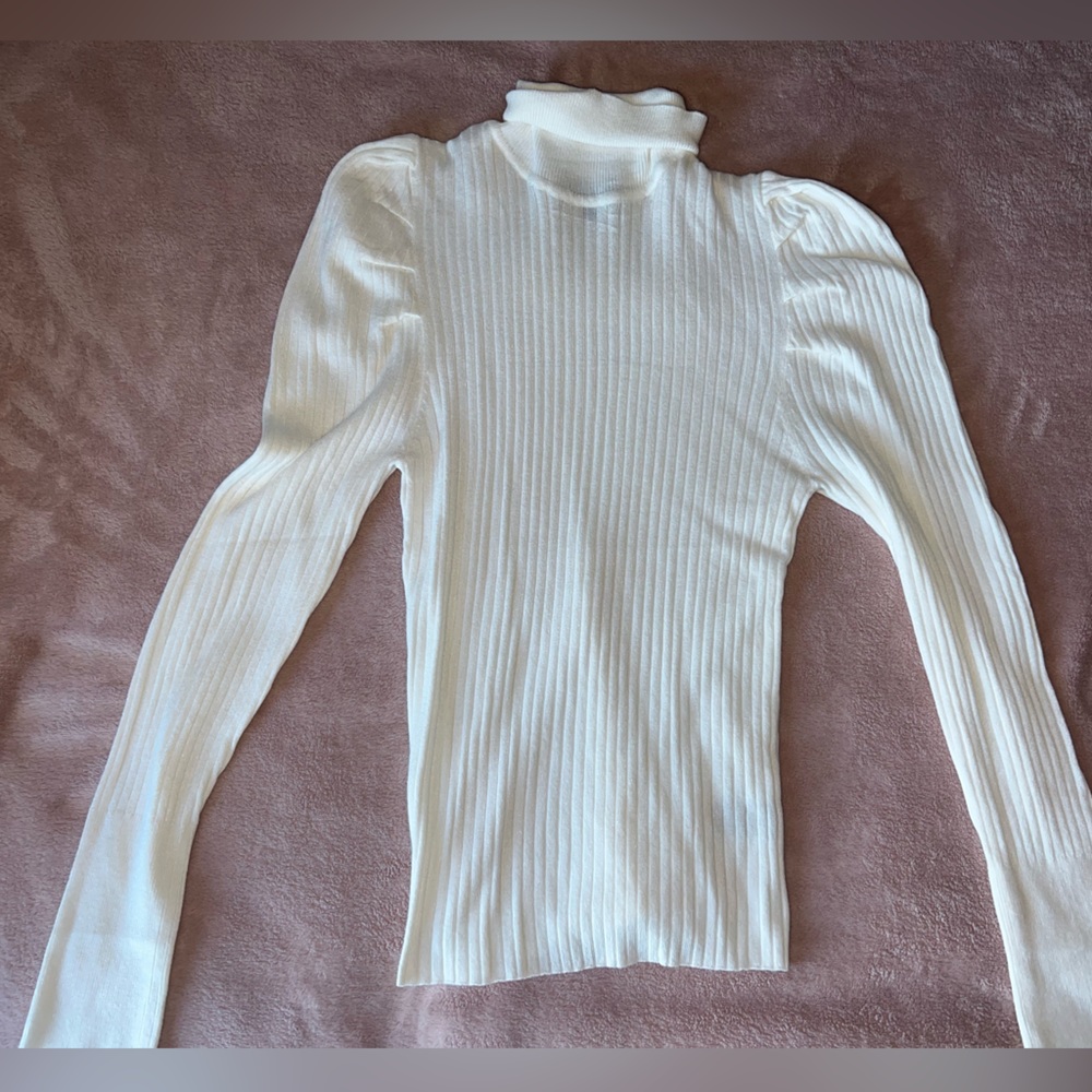 Cream turtleneck